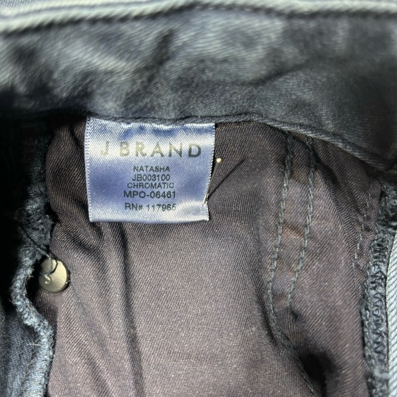 J Brand Jeans Womens 24 Natasha Sky High Skinny Exposed Button Fly Party Night - Picture 4 of 6
